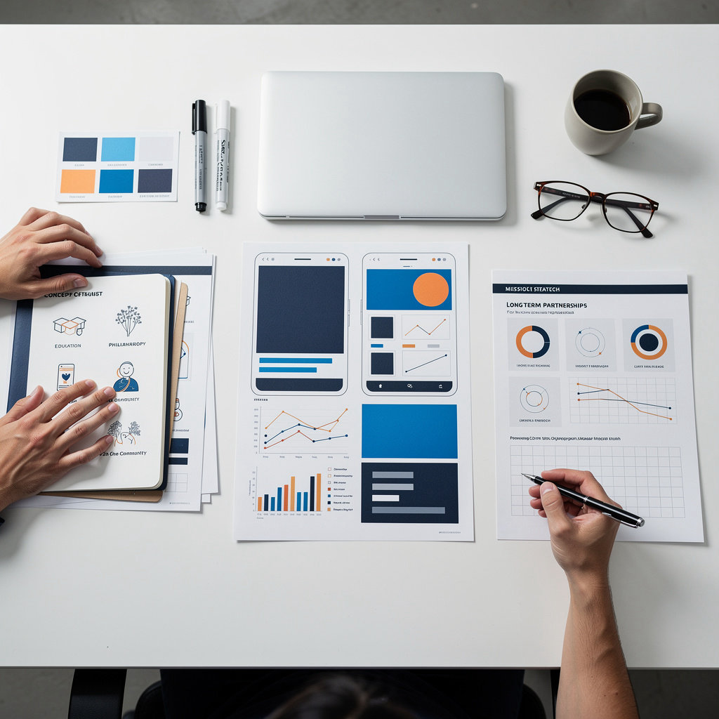 Push10 team collaboration for mission-driven branding and web design services in Philadelphia